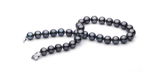 12-13.1mm Perla Tahití Collar in Negro