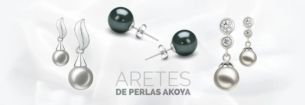 PearlsOnly Pendientes japoneses Akoya