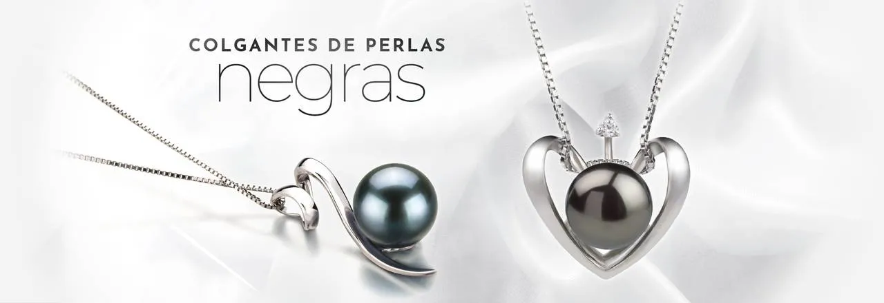 PearlsOnly Colgantes de perlas negras