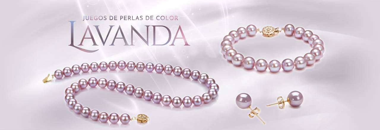 PearlsOnly Conjuntos de perlas de lavanda