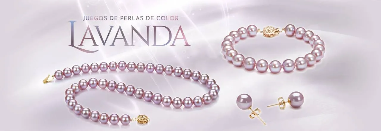 PearlsOnly Conjuntos de perlas de lavanda