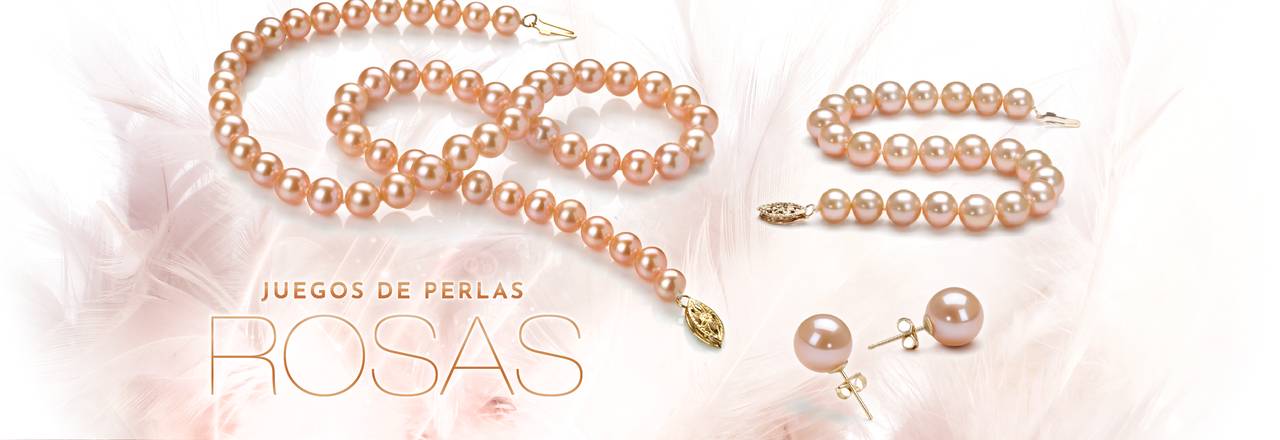 PearlsOnly Conjuntos de perlas rosas