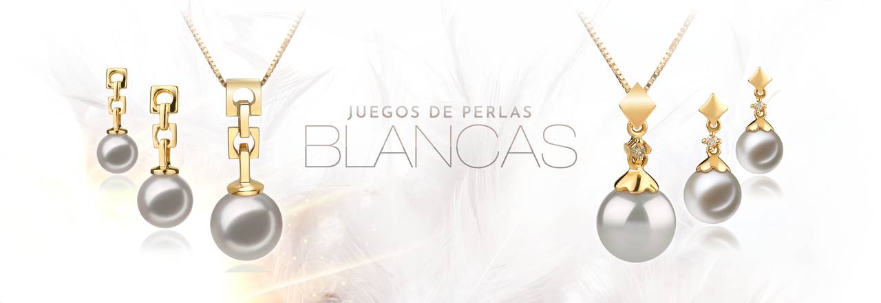 PearlsOnly Conjuntos de perlas blancas